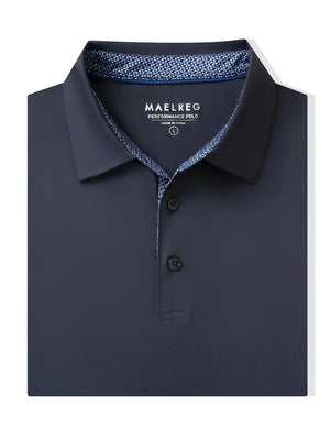 Folded Dark Grey Everyday Classic Solid Polo neatly laid out for display