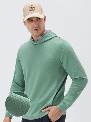 Texture Pullover Hoodie with Pockets