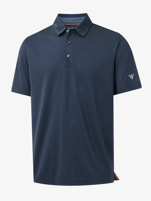 GREY NAVY Your Favorite Jacquard Polo 3D product render