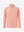 3D render of orange red grid featherweight midlayer quarter zip pullover