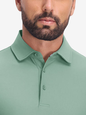 Dry Fit Waffle Textured Collared Golf Shirts
