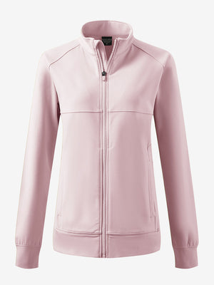 Women's Water-Resistant Stretch Fleece Lined Jacket in light purple, 3D product view