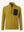 3D front view of midweight warm stretchy quarter zip pullover in yellow, simple and sleek look.