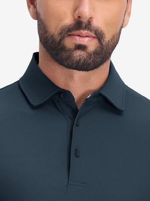 Dry Fit Waffle Textured Collared Golf Shirts