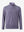 Front 3D view of casual fleece lined quarter zip pullover in purple, showing clean athletic fit.