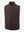 Lightweight Water Resistant Puffer Vest in coffee brown, 3D product view