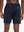Back lower-body view from waist to upper calves in NAVY 2 in 1 Running Sports Shorts with Liner