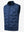Boys full-zip fleece-lined puffer vest in dark blue, front 3D view highlighting clean structure and fabric