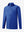 3D view of kids soft lightweight fleece lined jacket in klein blue.
