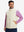 Model's front half-body shot with one hand in the pocket, wearing Beige Windproof Fleece Reversible Golf Vest.