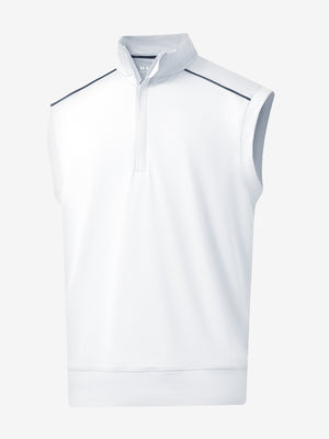 Stretch Solid Fleece Quarter-Zip Vest