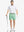 Full body front view of model wearing MINT GREEN 7 Inch Heather Performance Golf Shorts, holding a golf club