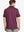 Back half-body view of male model wearing the Bordeaux Red Everyday Classic Solid Polo