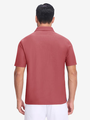 Dry Fit Waffle Textured Collared Golf Shirts