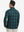 Back upper body view of the lightweight print polo in dark plaid, model turns slightly with relaxed pose.