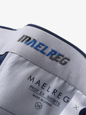 Waistband interior branding and size tag – Navy shorts, 7 Inch