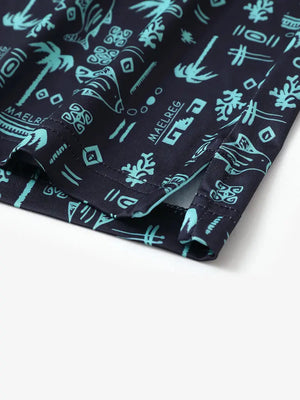 Close-up of vented hem on NAVY OCEAN BEACH polo—crafted for mobility and comfort