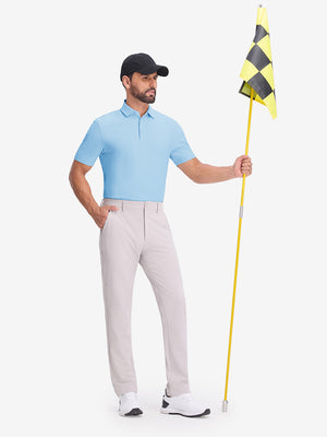 Dry Fit Waffle Textured Collared Golf Shirts