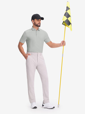 Dry Fit Waffle Textured Collared Golf Shirts