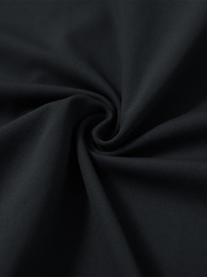 Fabric detail of youth long sleeve hoodied with kangaroo pocket, soft knit texture with black tone