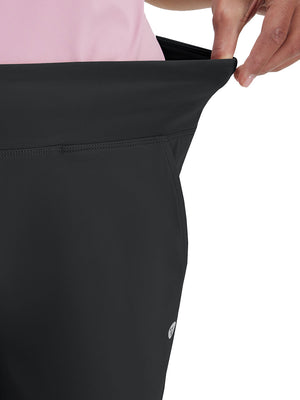 Pantalones de golf elásticos de cintura alta para mujer con bolsillos