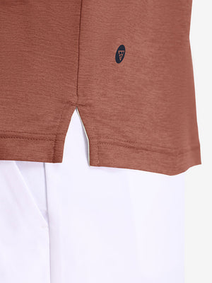 Performance Heather Contrast Collar Polo Shirts