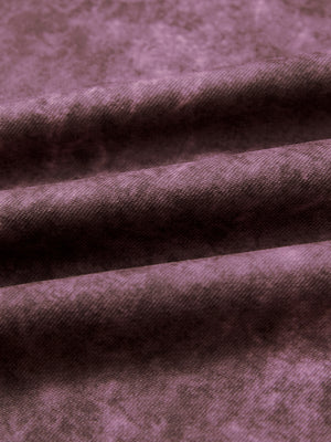 Exclusive print kangaroo hoodies, close-up of fabric in purple red with unique printed texture and soft feel