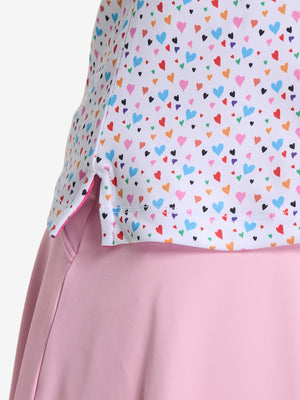 Women's Sleeveless Q-Zip Print Golf Shirts