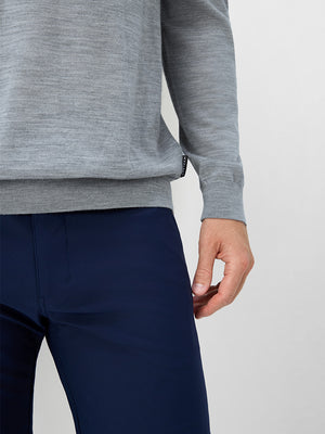 Long Sleeve Pure Merino Wool Knit Soft Polo Shirts