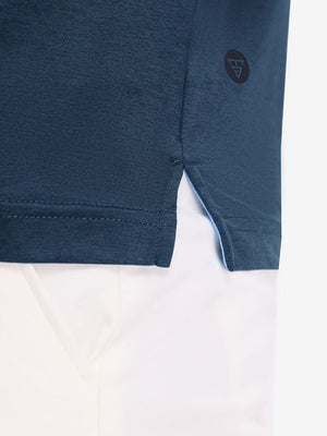 Performance Heather Contrast Collar Polo Shirts