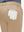 Detail view of back pocket on light khaki  flat front golf joggers pants with belt loops