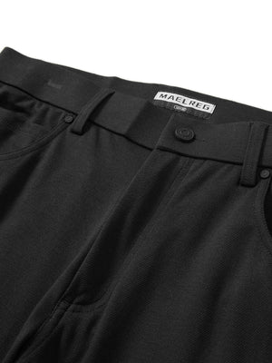 Textured Proflex Chino Pants With 5 Pockets