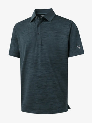 3D render showcasing the deep jungle green heathered knit