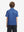 Back upper view of Stylish print boys polo shirts with clean lines and blue molecular structure tone