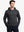 Model in half-body front pose styled with Dark Grey Heather hoodie, soft fleece fabric visible