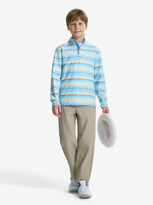 Youth Print Midlayer Q-Zip Pullover Sweatshirts