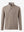 3D front view of textured insulated winter jacket showing insulated layers and sleek design, light brown heather.