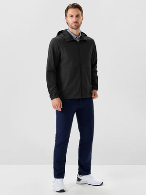 Nylon Blend Water Resistant Windbreaker Jacket