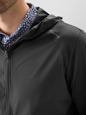 Nylon Blend Water Resistant Windbreaker Jacket