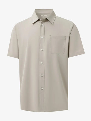 3D render highlighting the DARK KHAKI polo’s smooth fabric texture.