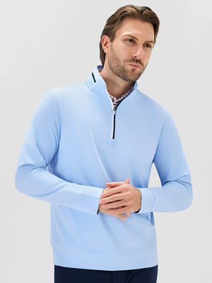 4-Way Stretch Ribbed 1/4 Zip Sweatshirt
