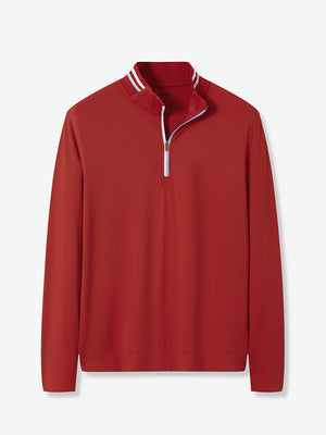 4-Way Stretch Ribbed 1/4 Zip Sweatshirt