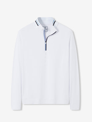 4-Way Stretch Ribbed 1/4 Zip Sweatshirt