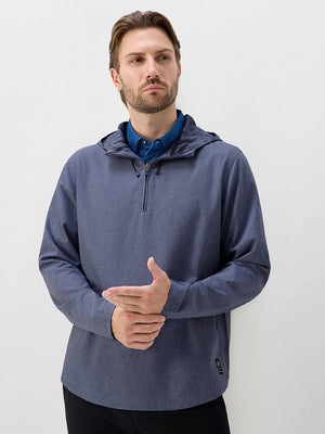 Water Resistant 1/4 Zip Hooded Pullover
