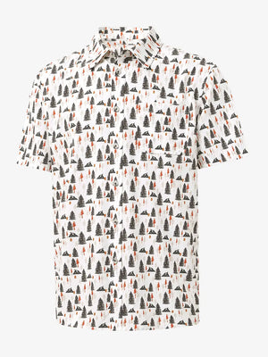 3D display of PINE FOREST Stylish Printing Summer Shirt.